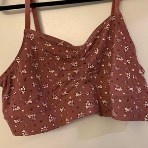 Duluth Trading Rust Flower Sports Bra